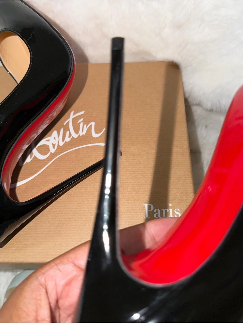 Christian Louboutin Black Patent So Kate Pumps- SIZE 40.5